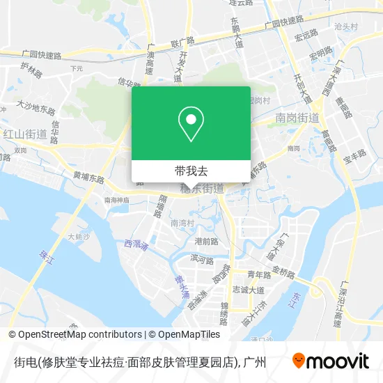 街电(修肤堂专业祛痘·面部皮肤管理夏园店)地图