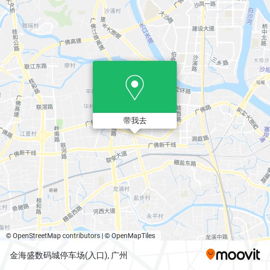 金海盛数码城停车场(入口)地图