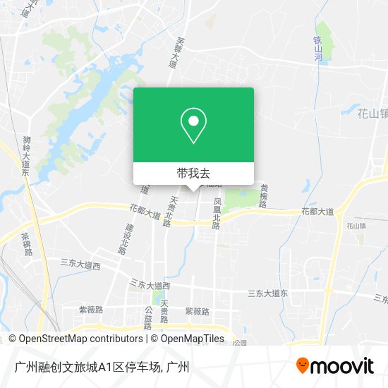广州融创文旅城A1区停车场地图
