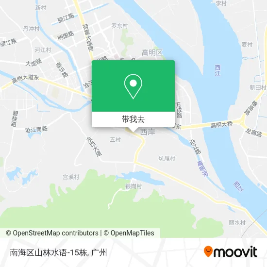 南海区山林水语-15栋地图