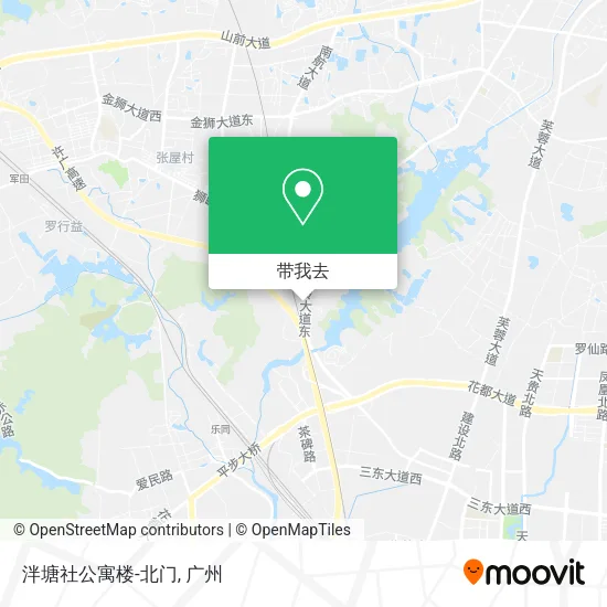 泮塘社公寓楼-北门地图