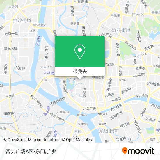 富力广场A区-东门地图