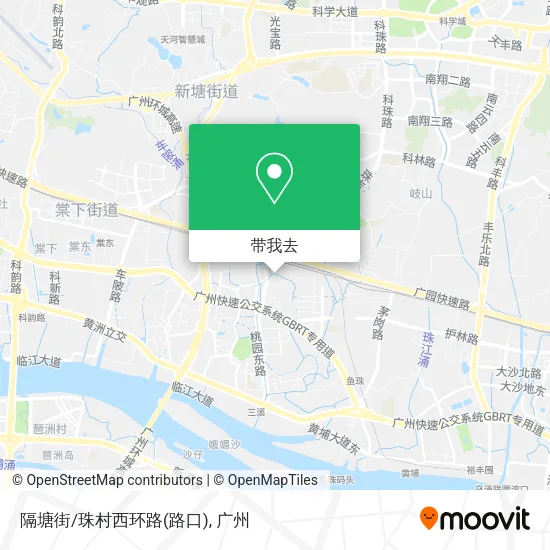 隔塘街/珠村西环路(路口)地图