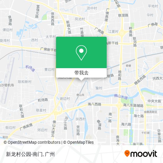 新龙村公园-南门地图
