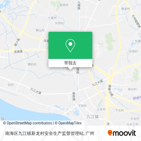 南海区九江镇新龙村安全生产监督管理站地图