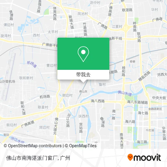 佛山市南海湛派门窗厂地图