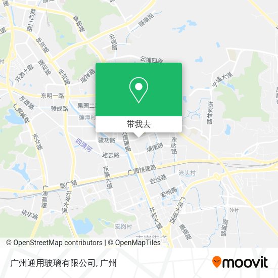 广州通用玻璃有限公司地图