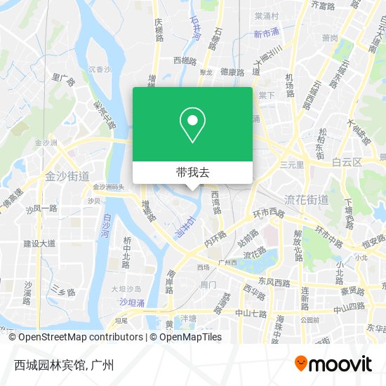 西城园林宾馆地图