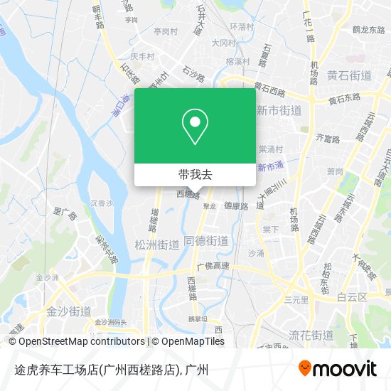 途虎养车工场店(广州西槎路店)地图