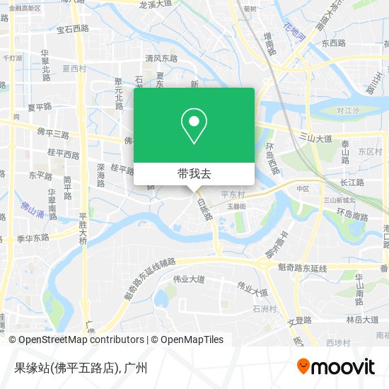 果缘站(佛平五路店)地图