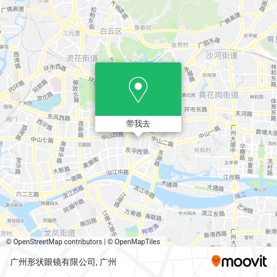 广州形状眼镜有限公司地图