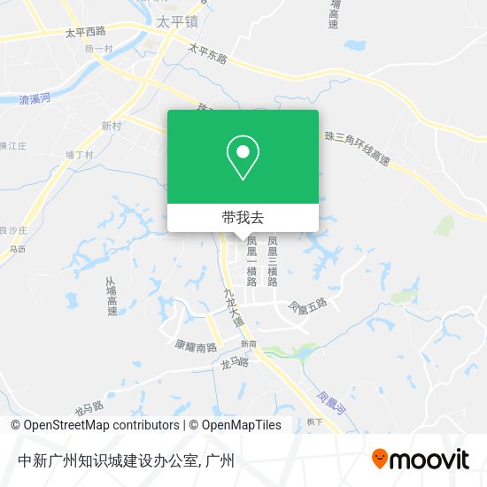 中新广州知识城建设办公室地图