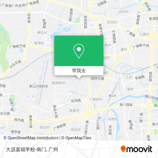 大沥嘉福学校-南门地图