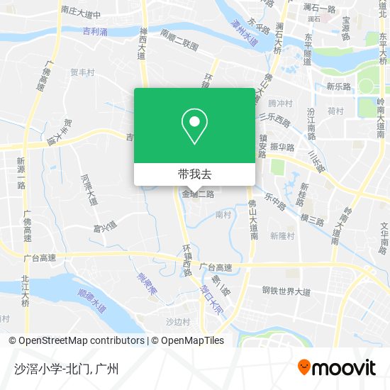 沙滘小学-北门地图