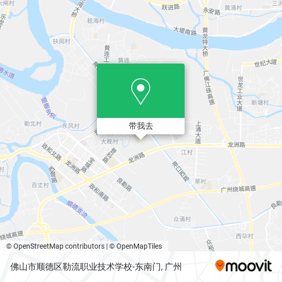 佛山市顺德区勒流职业技术学校-东南门地图