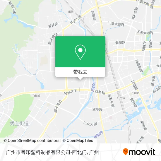 广州市粤印塑料制品有限公司-西北门地图