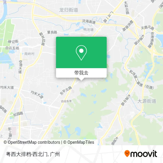 粤西大排档-西北门地图