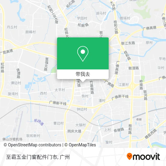 至霸五金门窗配件门市地图