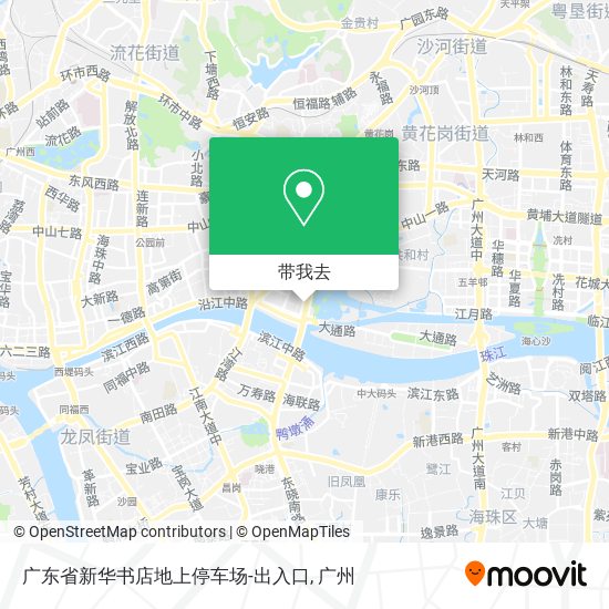 广东省新华书店地上停车场-出入口地图