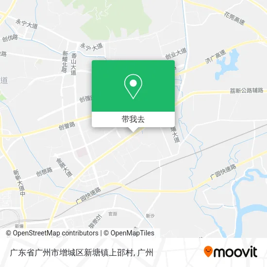 广东省广州市增城区新塘镇上邵村地图
