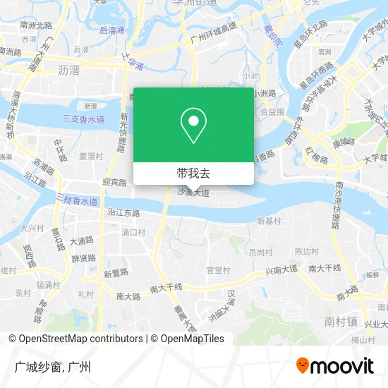 广城纱窗地图
