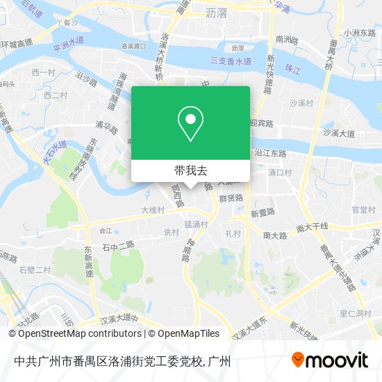 中共广州市番禺区洛浦街党工委党校地图