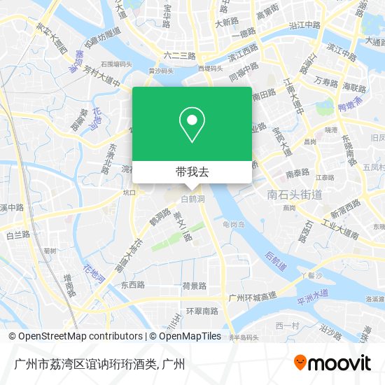 广州市荔湾区谊讷珩珩酒类地图