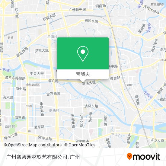 广州鑫碧园林铁艺有限公司地图