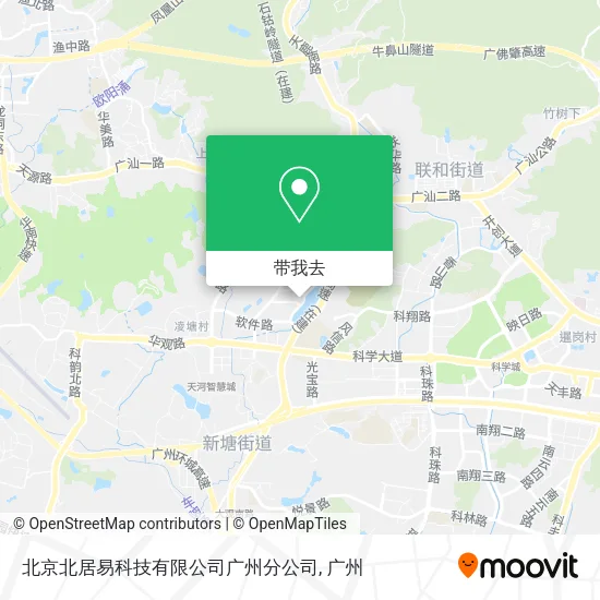 北京北居易科技有限公司广州分公司地图