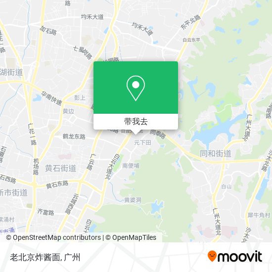 老北京炸酱面地图