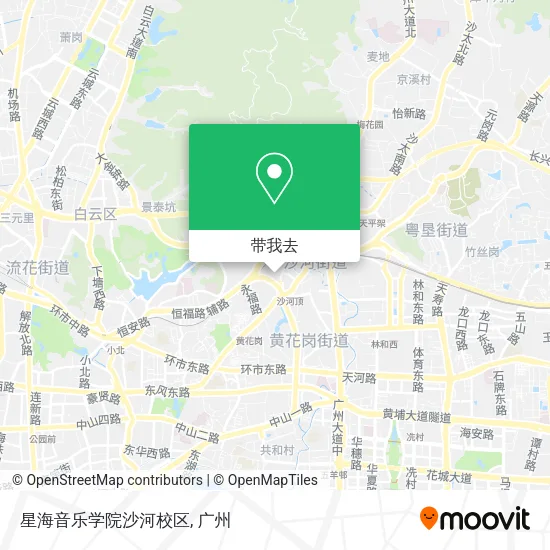 星海音乐学院沙河校区地图