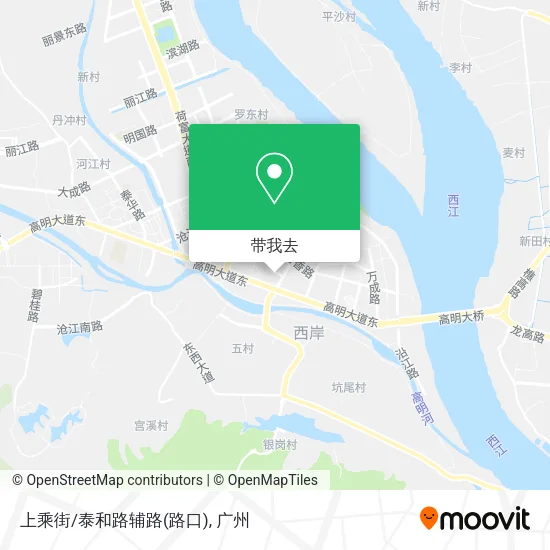 上乘街/泰和路辅路(路口)地图