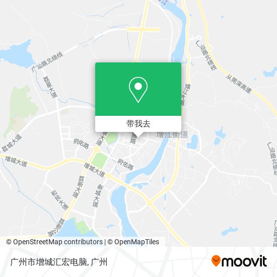 广州市增城汇宏电脑地图