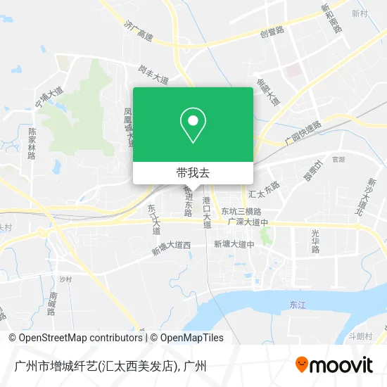 广州市增城纤艺(汇太西美发店)地图