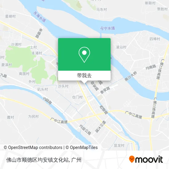 佛山市顺德区均安镇文化站地图
