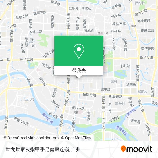 世龙世家灰指甲手足健康连锁地图