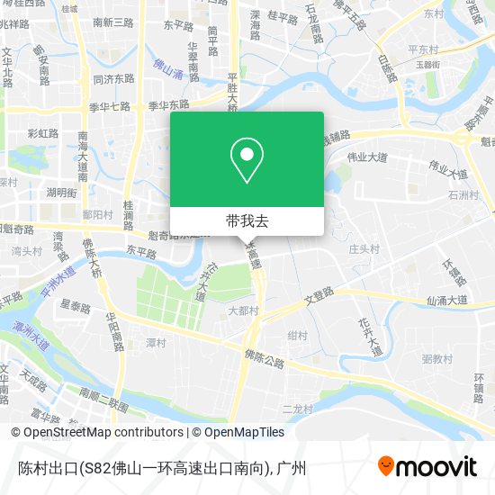 陈村出口(S82佛山一环高速出口南向)地图