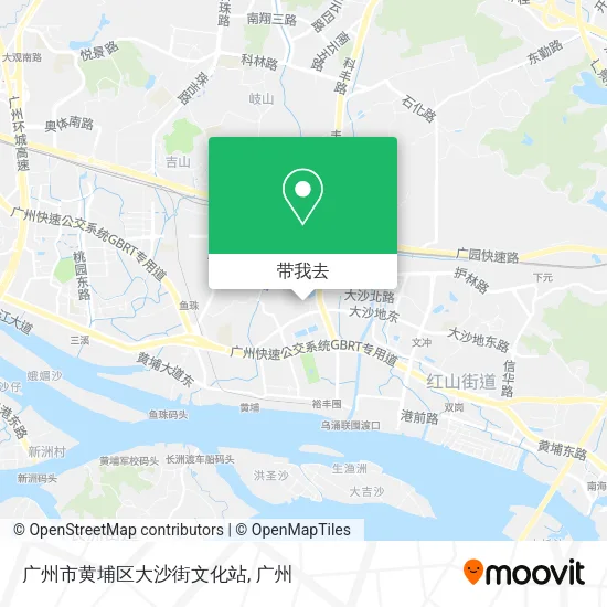 广州市黄埔区大沙街文化站地图