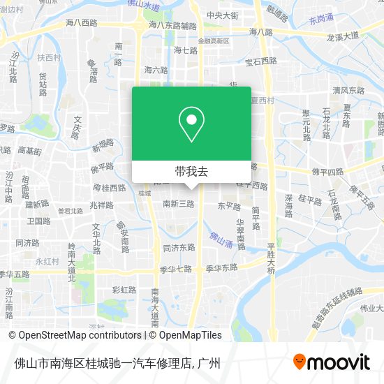 佛山市南海区桂城驰一汽车修理店地图