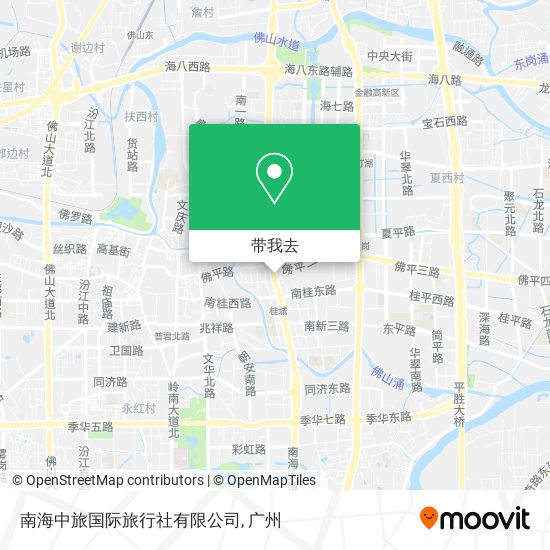 南海中旅国际旅行社有限公司地图