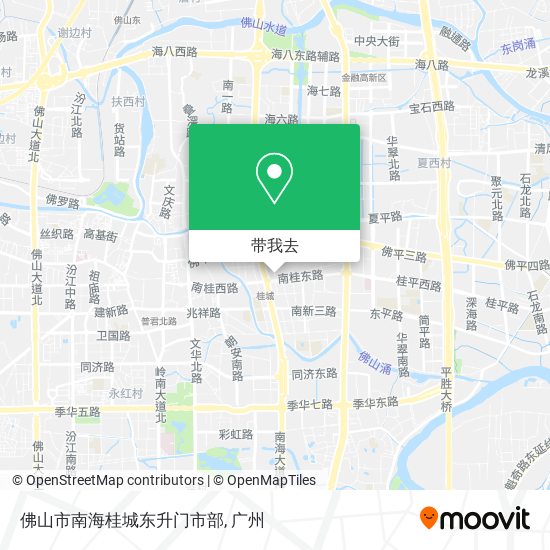 佛山市南海桂城东升门市部地图