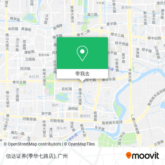 信达证券(季华七路店)地图