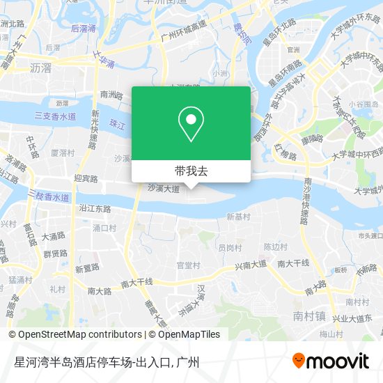 星河湾半岛酒店停车场-出入口地图