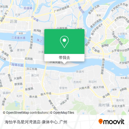 海怡半岛星河湾酒店-康体中心地图