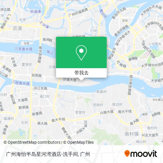 广州海怡半岛星河湾酒店-洗手间地图