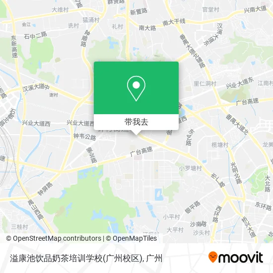 溢康池饮品奶茶培训学校(广州校区)地图