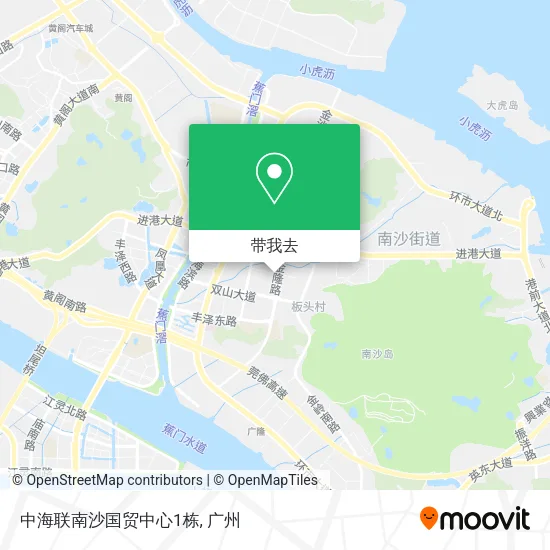 中海联南沙国贸中心1栋地图