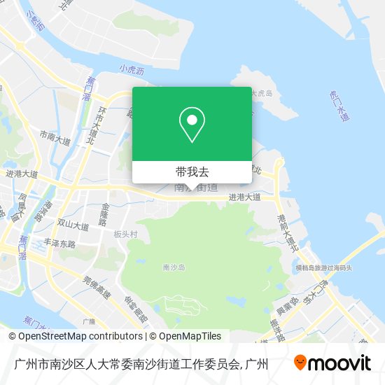 广州市南沙区人大常委南沙街道工作委员会地图