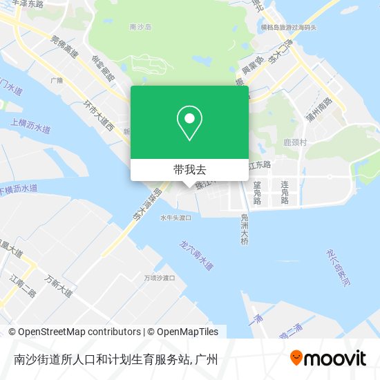 南沙街道所人口和计划生育服务站地图