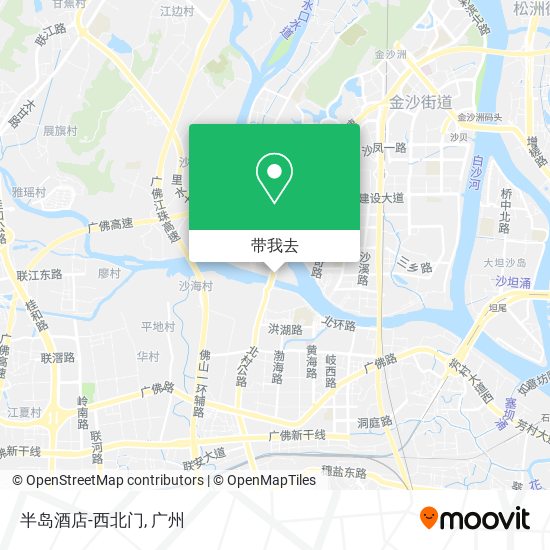 半岛酒店-西北门地图
